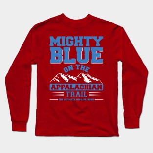 Mighty Blue design (white mountains) Long Sleeve T-Shirt